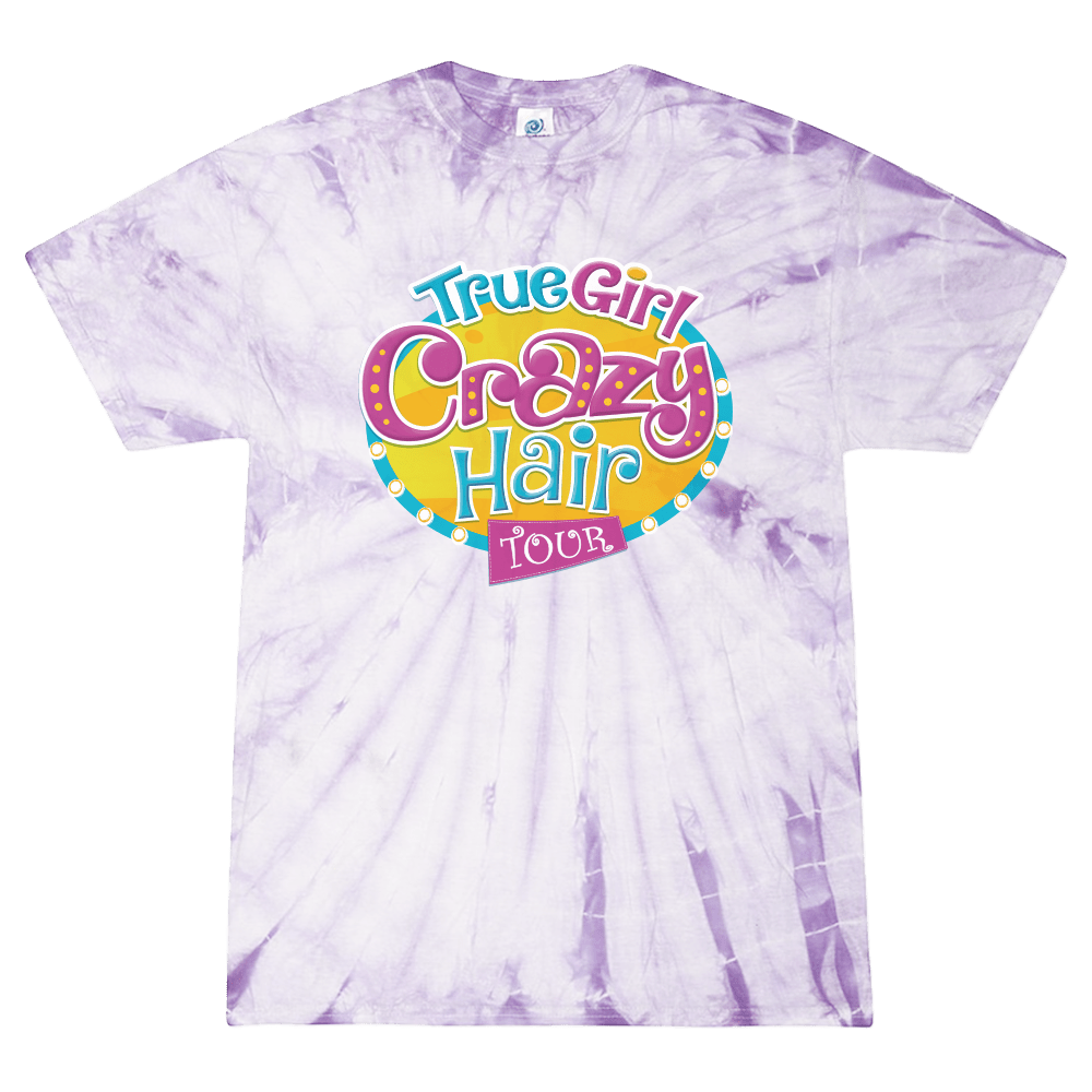 True Girl “Crazy for God” Purple Tie - Dye Tee - Pure Freedom - True Girl -