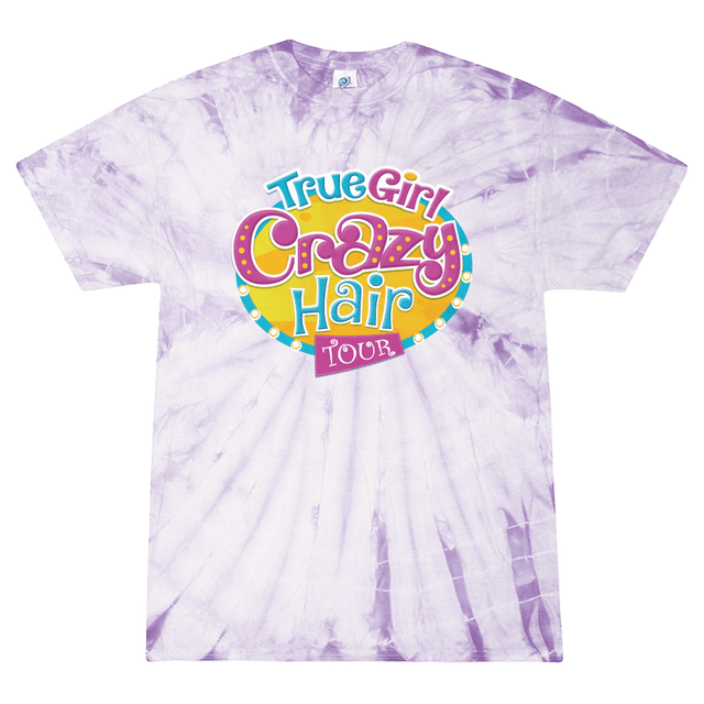 True Girl “Crazy for God” Purple Tie - Dye Tee - Pure Freedom - True Girl -